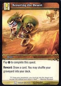 Scouring the Desert - Drums of War - WoW card