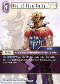 Cid of Clan Gully EX - Rebellion's Call - Final Fantasy TCG card