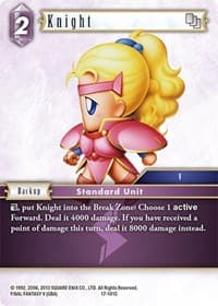 Knight (101) - Rebellion's Call - Final Fantasy TCG card