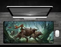 Dark Red Riding Hood - Deskmat - GamerMats Playmats - Playmats card
