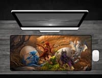 Baby Dragons - Deskmat - GamerMats Playmats - Playmats card