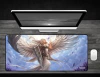 Angel in White - Deskmat - GamerMats Playmats - Playmats card