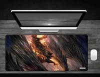 Black Crystal Dragon - Deskmat - GamerMats Playmats - Playmats card