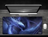 Blue Crystal Dragon - Deskmat - GamerMats Playmats - Playmats card