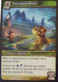 Twin Spire Ruins - Drums of War - WoW card