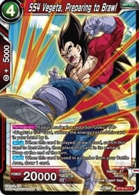 SS4 Vegeta, Preparing to Brawl - Dawn of the Z-Legends - Dragon Ball Super: Masters card