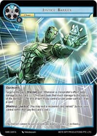 Justice Barrier - A New World Emerges - Force of Will card
