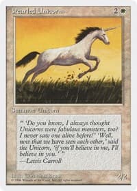 Pearled Unicorn - Introductory Two-Player Set - Magic: The Gathering card