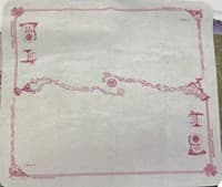SpellGround Playmat - Limited Edition: Ivory with Maroon - SpellGround Playmats - Playmats card