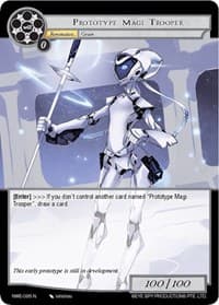 Prototype Magi Trooper - A New World Emerges - Force of Will card