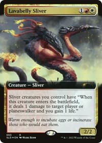 Lavabelly Sliver (Extended Art) - Secret Lair Drop Series - Magic: The Gathering card