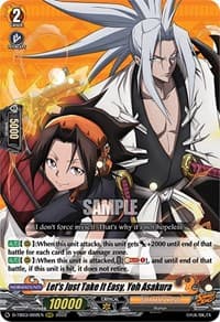 Let's Just Take It Easy, Yoh Asakura - D-TB03: Shaman King - Cardfight Vanguard card