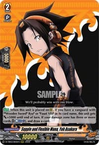 Supple and Flexible Mana, Yoh Asakura - D-TB03: Shaman King - Cardfight Vanguard card