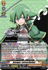 Avenger, Lyserg Diethel - D-TB03: Shaman King - Cardfight Vanguard card