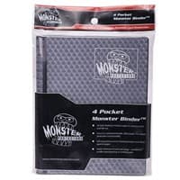Binder - 4-Pocket Side-Loading Holofoil - Black - Monster Protectors Storage Albums - Storage Albums card