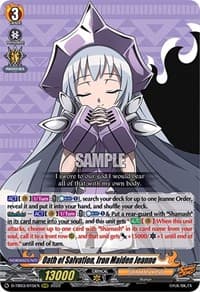 Oath of Salvation, Iron Maiden Jeanne - D-TB03: Shaman King - Cardfight Vanguard card