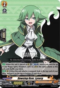 Dowsing User, Lyserg - D-TB03: Shaman King - Cardfight Vanguard card