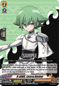 X-LAWS, Lyserg Diethel - D-TB03: Shaman King - Cardfight Vanguard card