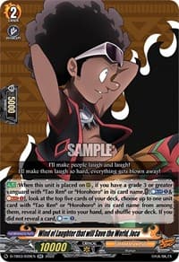Wind of Laughter that will Save the World, Joco - D-TB03: Shaman King - Cardfight Vanguard card