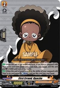 First Errand, Opacho - D-TB03: Shaman King - Cardfight Vanguard card