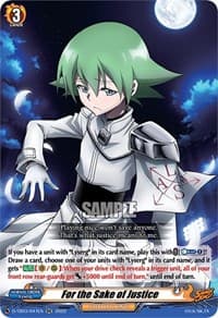 For the Sake of Justice - D-TB03: Shaman King - Cardfight Vanguard card