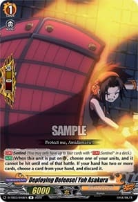 Deploying Defense! Yoh Asakura - D-TB03: Shaman King - Cardfight Vanguard card