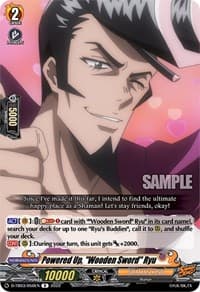 Powered Up, "Wooden Sword" Ryu - D-TB03: Shaman King - Cardfight Vanguard card
