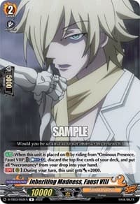 Inheriting Madness, Faust VIII - D-TB03: Shaman King - Cardfight Vanguard card