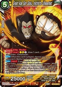 Great Ape Son Goku, Instincts Unleashed - Dawn of the Z-Legends - Dragon Ball Super: Masters card