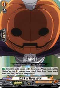 Trick or Treat, Jack - D-TB03: Shaman King - Cardfight Vanguard card