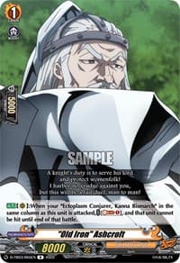 "Old Iron" Ashcroft - D-TB03: Shaman King - Cardfight Vanguard card