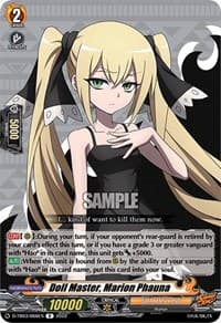 Doll Master, Marion Phauna - D-TB03: Shaman King - Cardfight Vanguard card
