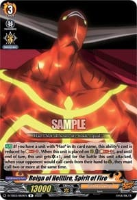 Reign of Hellfire, Spirit of Fire - D-TB03: Shaman King - Cardfight Vanguard card