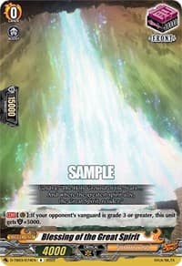 Blessing of the Great Spirit - D-TB03: Shaman King - Cardfight Vanguard card