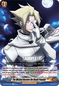The Wicked Receive the Death Penalty! - D-TB03: Shaman King - Cardfight Vanguard card