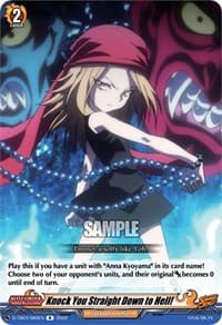 Knock You Straight Down to Hell! - D-TB03: Shaman King - Cardfight Vanguard card
