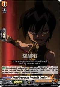 Hatred towards the Tao Family, Tao Ren - D-TB03: Shaman King - Cardfight Vanguard card