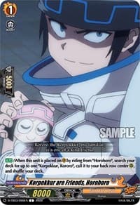 Korpokkur are Friends, Horohoro - D-TB03: Shaman King - Cardfight Vanguard card