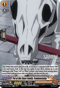 Pet of the Faust Family, Frankensteiny - D-TB03: Shaman King - Cardfight Vanguard card