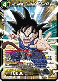 Son Goku, to Lands Unknown - Dawn of the Z-Legends - Dragon Ball Super: Masters card