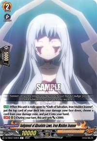 Judgment of Absolute Laws, Iron Maiden Jeanne - D-TB03: Shaman King - Cardfight Vanguard card