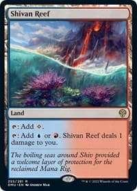 Shivan Reef - Dominaria United - Magic: The Gathering card