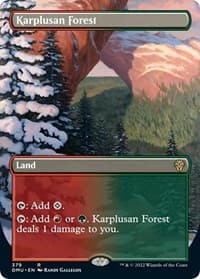 Karplusan Forest (Borderless) - Dominaria United - Magic: The Gathering card