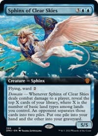 Sphinx of Clear Skies (Extended Art) - Dominaria United - Magic: The Gathering card
