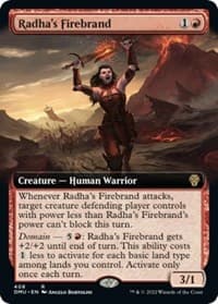 Radha's Firebrand (Extended Art) - Dominaria United - Magic: The Gathering card