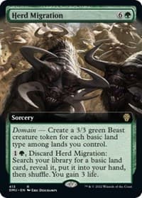 Herd Migration (Extended Art) - Dominaria United - Magic: The Gathering card
