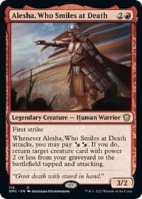 Alesha, Who Smiles at Death - Commander: Dominaria United - Magic: The Gathering card