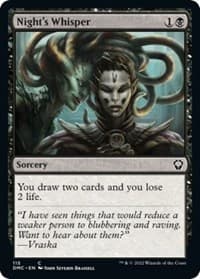 Night's Whisper - Commander: Dominaria United - Magic: The Gathering card
