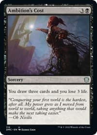 Ambition's Cost - Commander: Dominaria United - Magic: The Gathering card