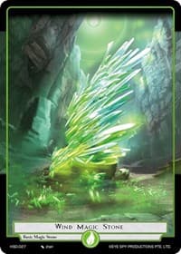 WInd Magic Stone - Hero Cluster Starter Decks - Force of Will card